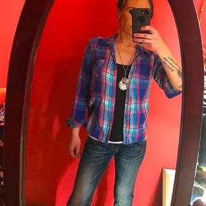 🎂SO Plaid Button Up